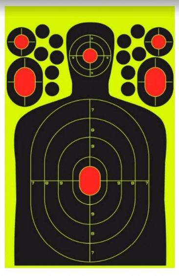 Ampro 9.5×14.5 inch Splatter Targets – 50 Sheets – THE OUTDOOR ...