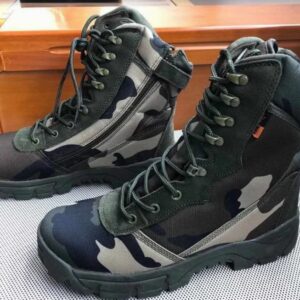 Camo Side Zip Patrol Boots