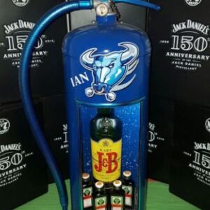 Extinguisher bar with light