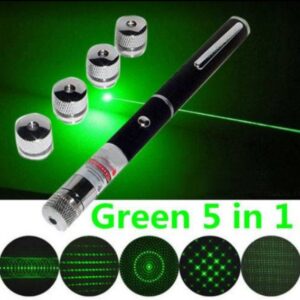 Green 5 In 1 Laser Pointer Pen