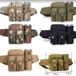 Tactical Molle Fanny Bag with Detachable Water Bottle Holder