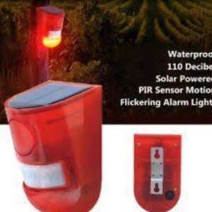 Solar powered alarm system