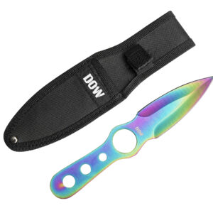 DOW. 8-Inch Throwing Knife, Colour Blade (K2266)