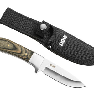 DOW. 9 Inch Black Pakkawood, Straight Blade (K2736B)