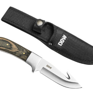 DOW. 9 Inch Black Pakkawood, Hook Blade (K2736BH)