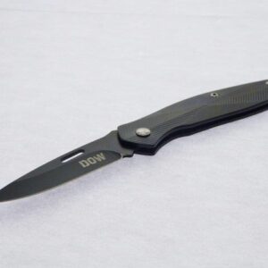 DOW. Black Handle, Black Blade Folder (K4468B)