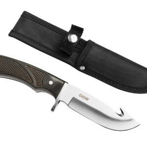DOW. 9.25 Inch Fixed Blade, 3 Crs Blade, Brown Pakkawood (K9280)