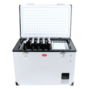 SnoMaster SMDZ-CL80 80L SINGLE COMPARTMENT PORTABLE FRIDGE/FREEZER AC/DC - STAINLESS STEEL